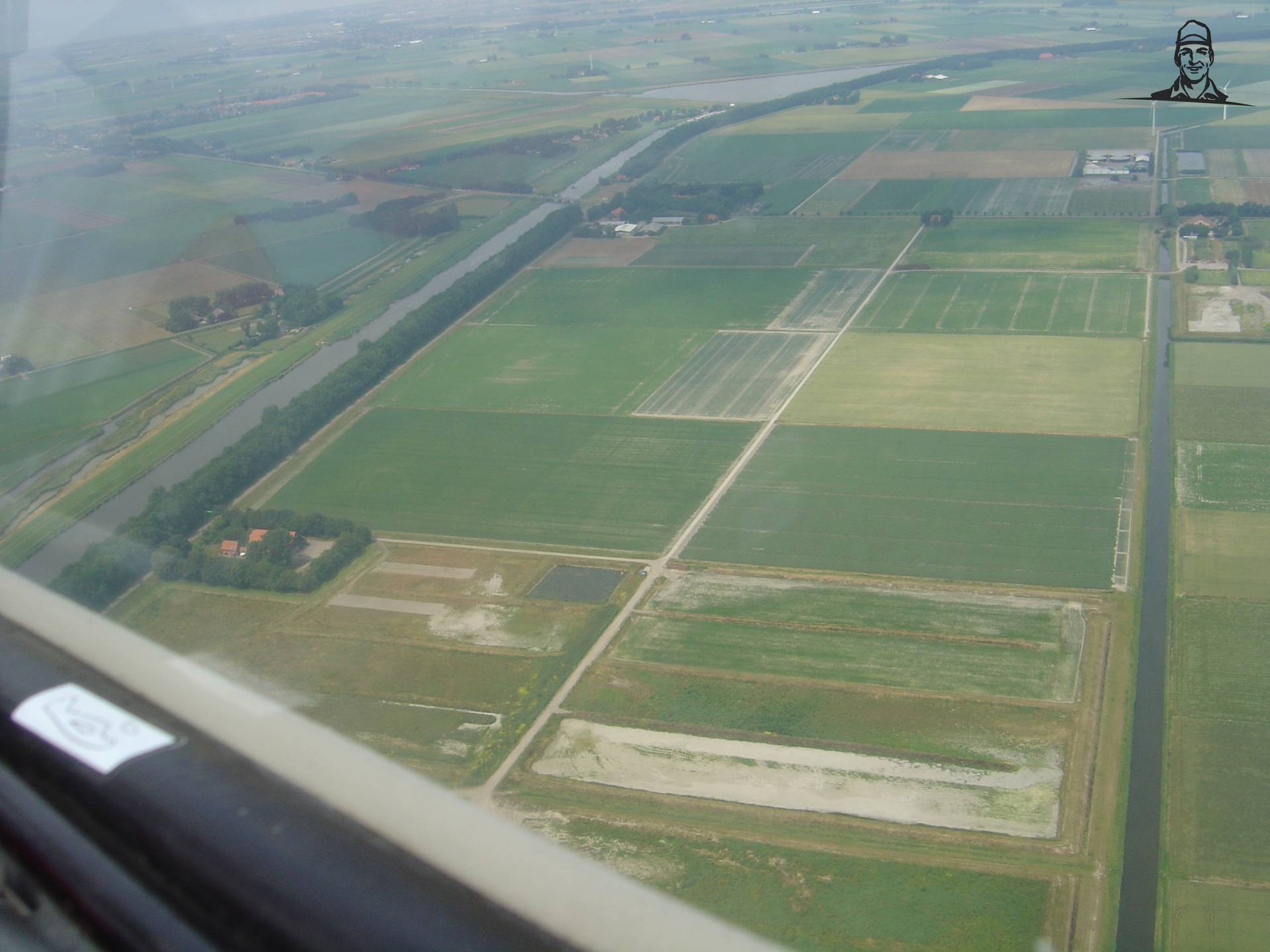luchtfoto landerijen  van BartVALTRAdriver