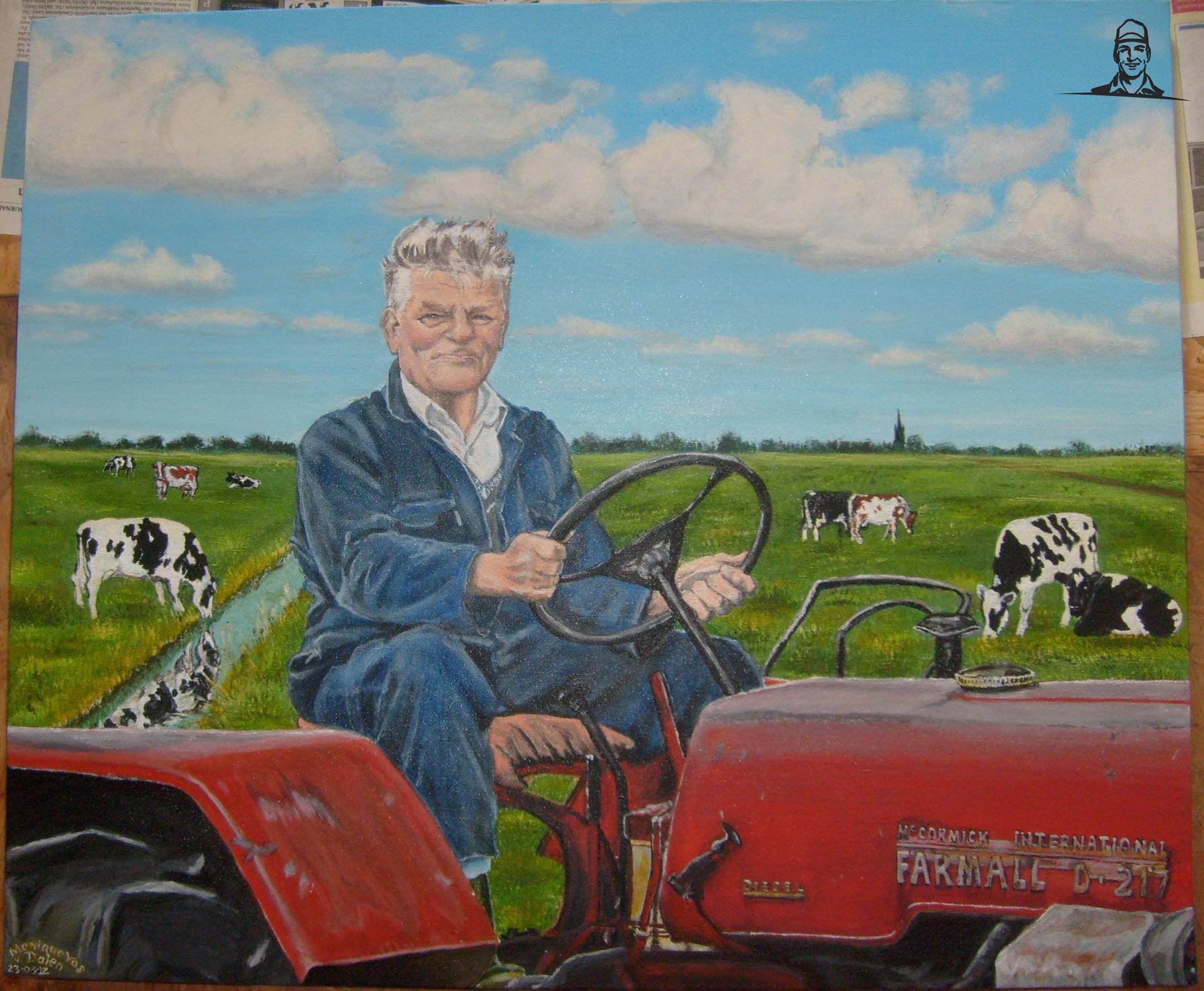 Gijs Rigter op zijn trots van Meelmuisje