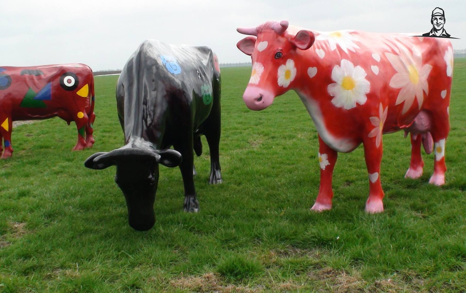 Meer kunstkoeien van Grasbaal