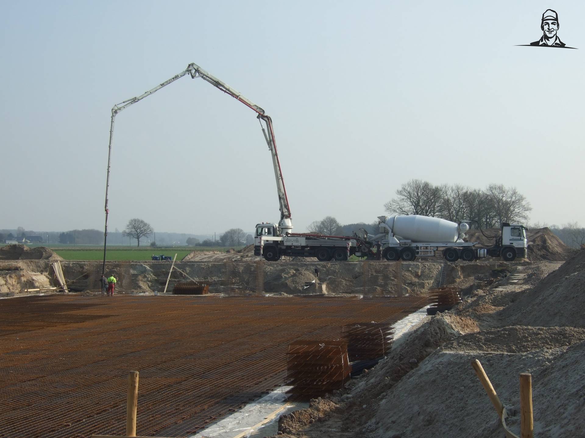 betonstorten voor de putvloer van newholland powers