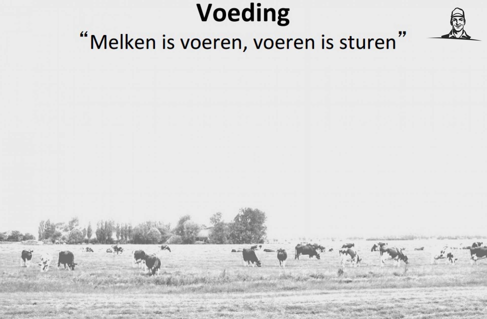 Melken is voeren, voeren is sturen van Grasbaal