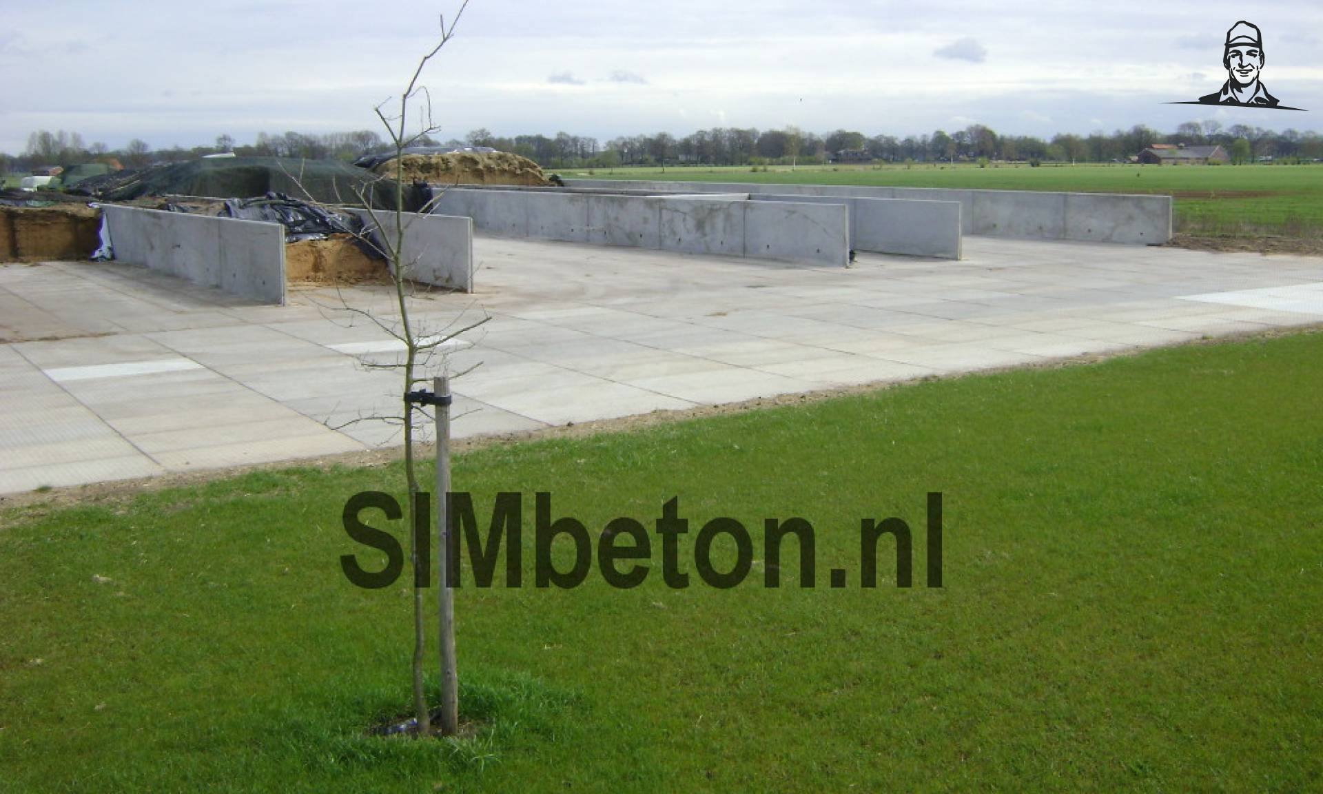 Realisatie sleufsilo van SIMbeton