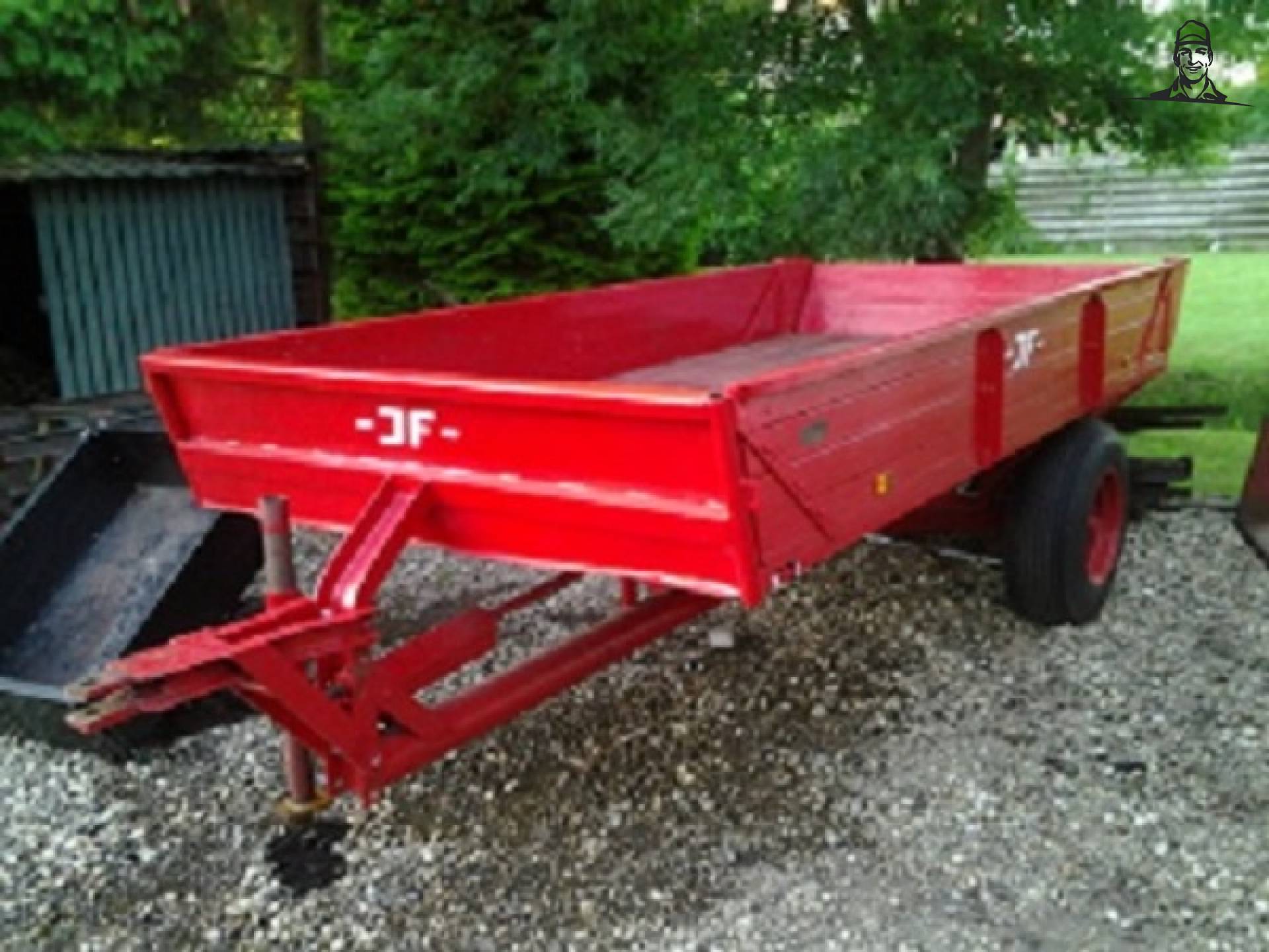 JF platte boerenwagen van lutje-ford