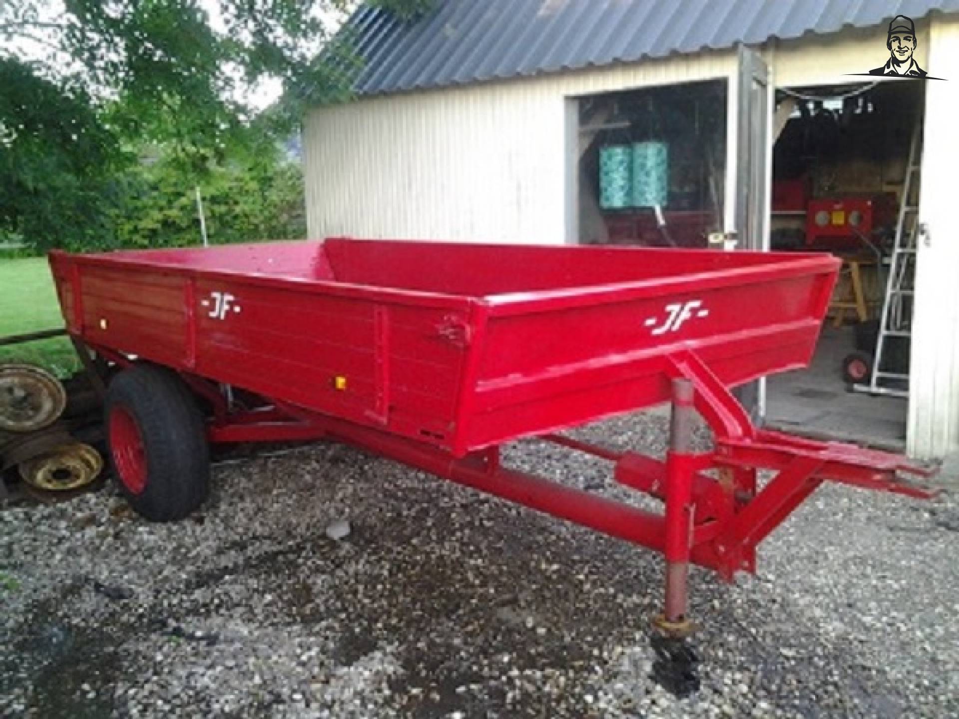 JF platte boerenwagen van lutje-ford