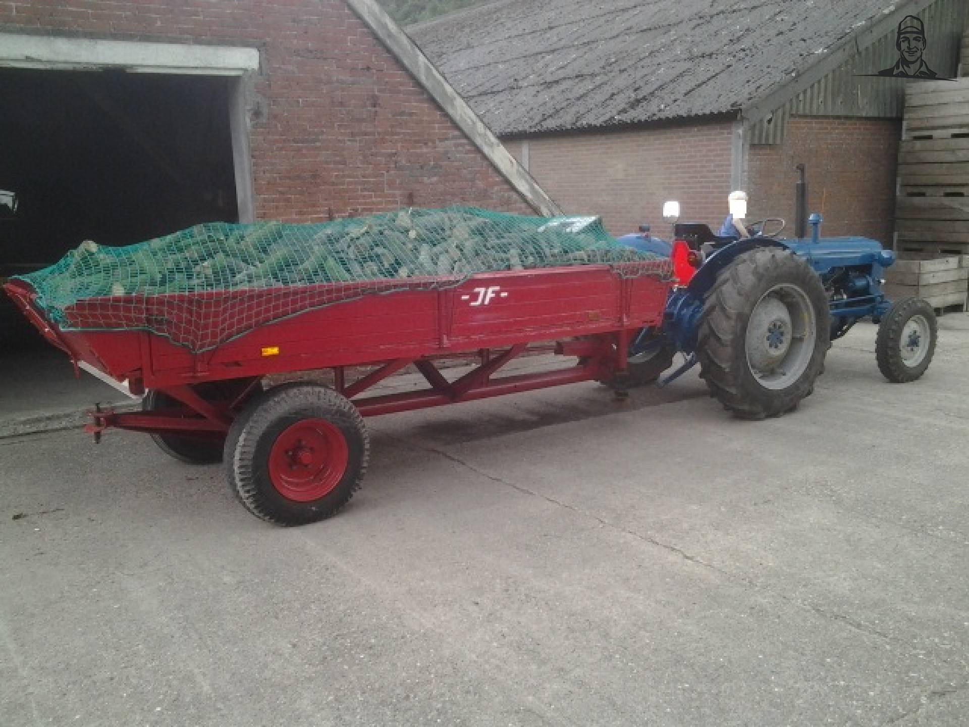 JF platte boerenwagen van lutje-ford