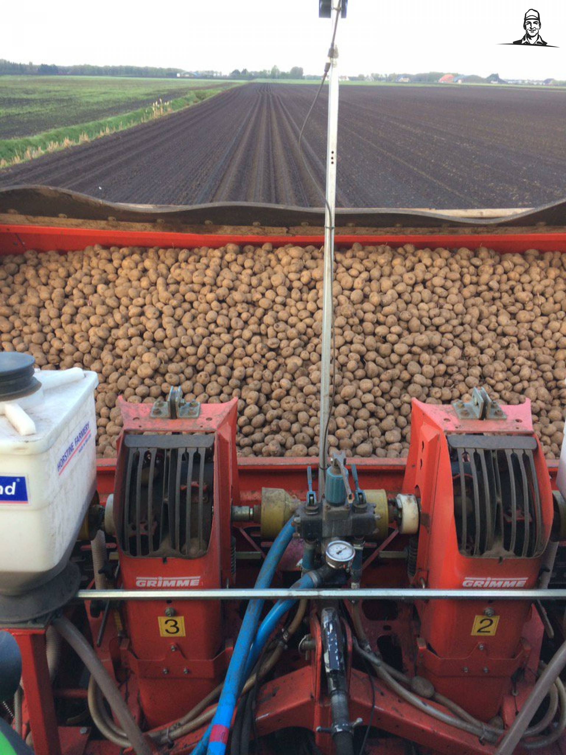 #aardappels poten op de #akker  van Nieuwsgrazer