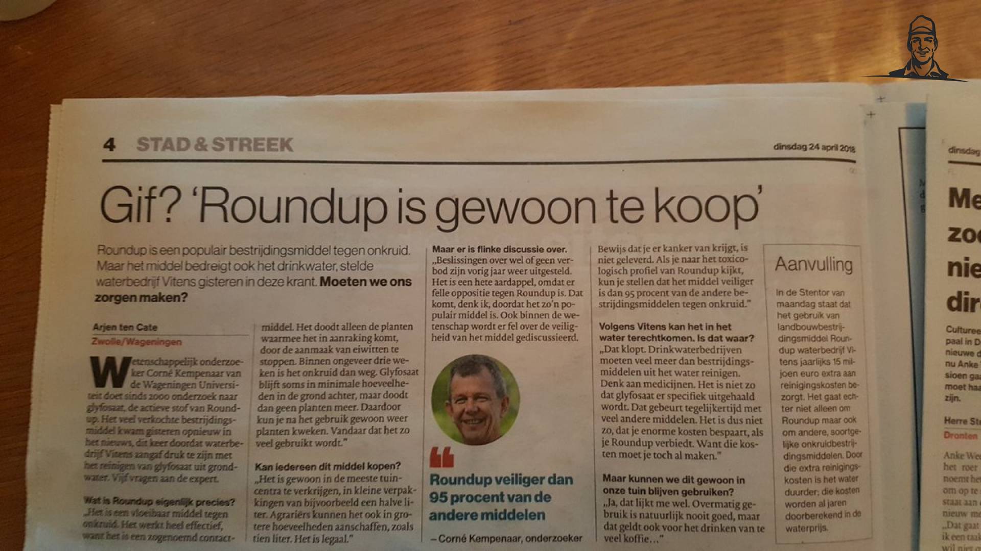 Een eerlijk artikel in de krant van Nieuwsgrazer