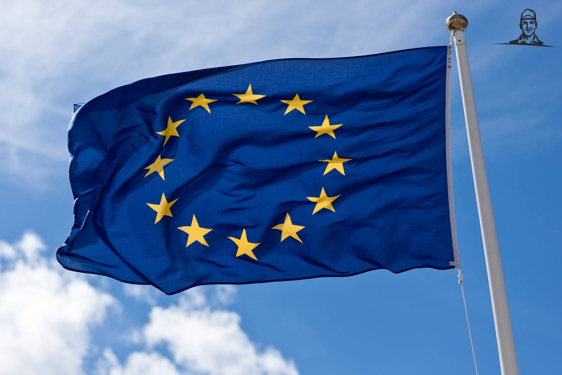 Vlag EU van Tinus