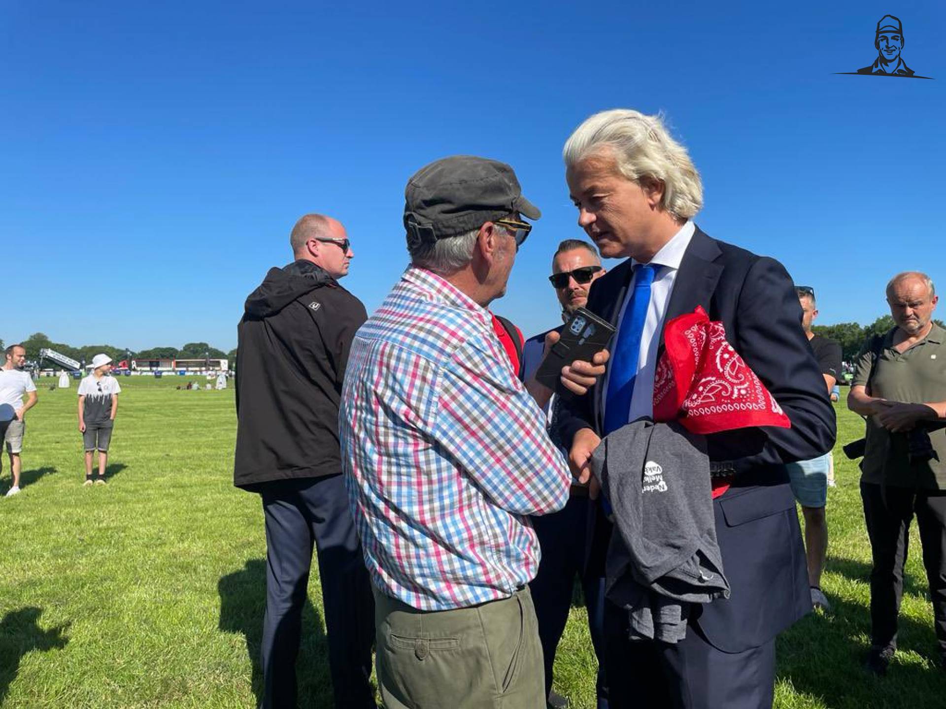 Wilders bezoekt Stroe van Grasbaal