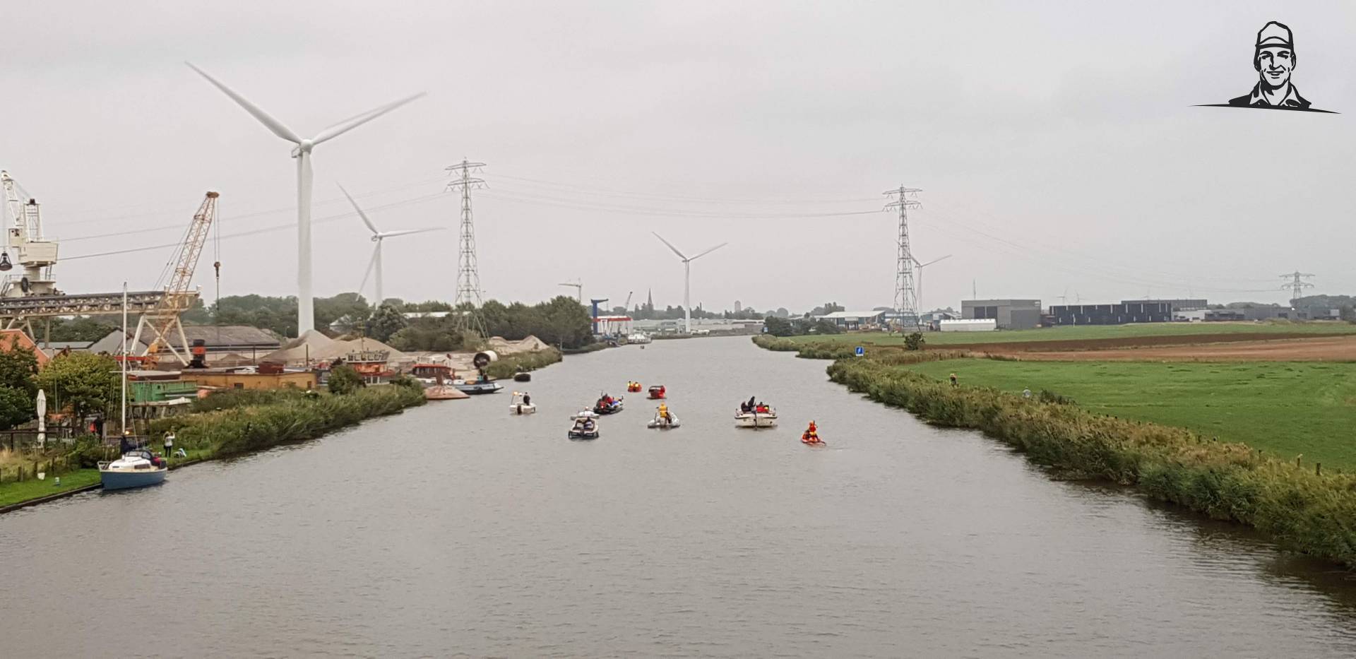 Friesland, water wind en stroom van Grasbaal