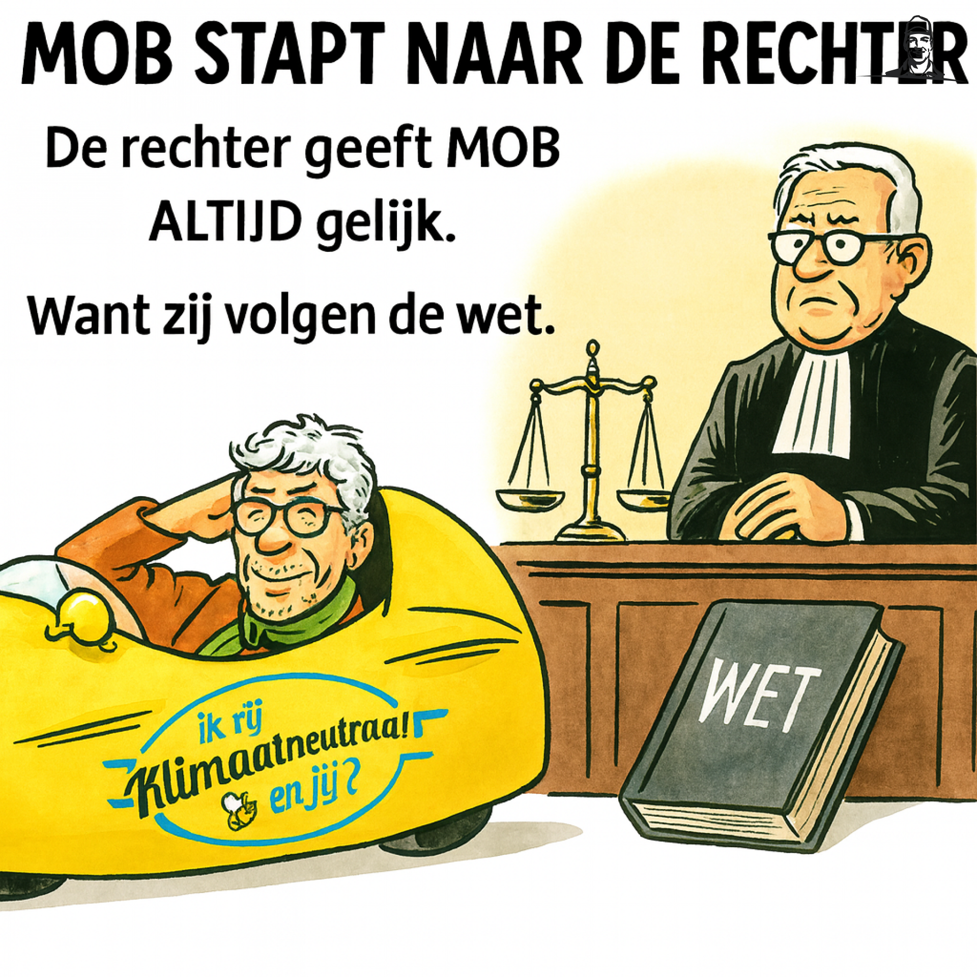 MOB stapt naar de rechter van Grasbaal