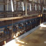 Melkstal. 2x10 60 graden. SAC.