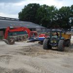 Uitgraven nieuwe kaasmakerij.