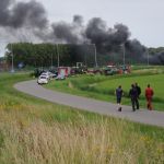 Boerenprotest - Rookgordijn - A7 - Hoorn - politie - brandweer